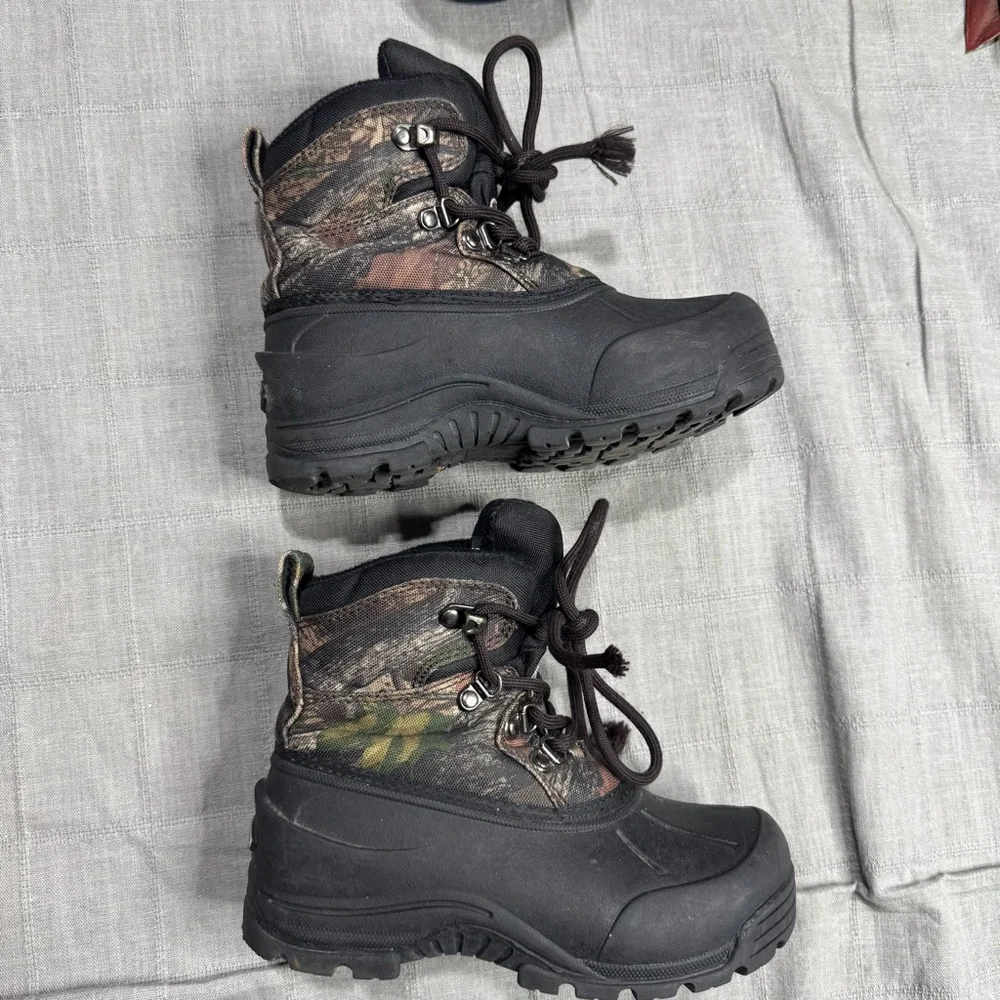 Northside Camo Insulated Snow Boots Thermolite Hunting Boys Size 1